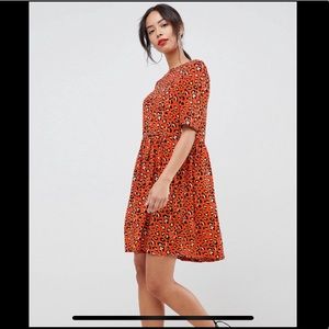 ASOS Design animal smock dress - NWT